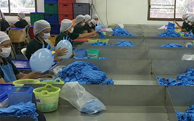 Quality control checks | Nitrile and latex examination disposable gloves